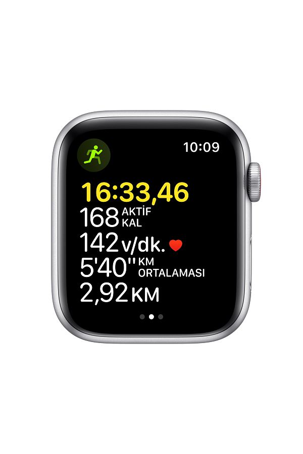 Apple Watch Se Gps + Cellular, 40mm Silver Aluminium Case With Abyss Blue Sport Band - Regular - Görsel 3