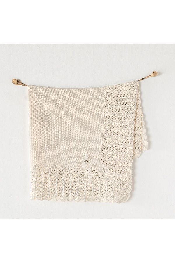 Triko Bebek Battaniye 100x90 Cm Ac23205 İlke Bebe