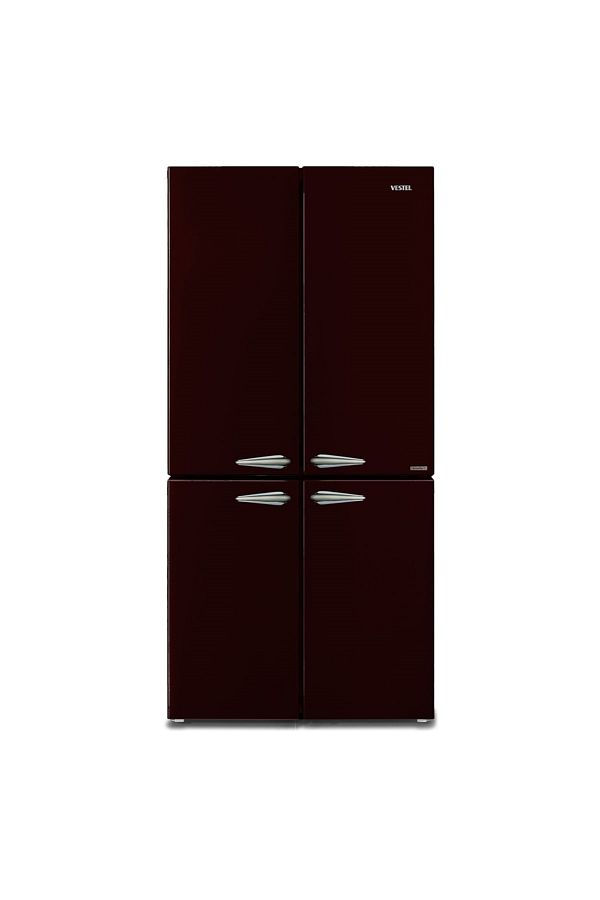VESTEL RETRO FD56001 Bordo 487 Lt Gardırop Tipi Buzdolabı