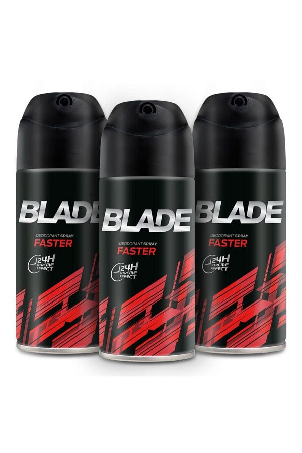 Faster Erkek Deodorant 3x150ml