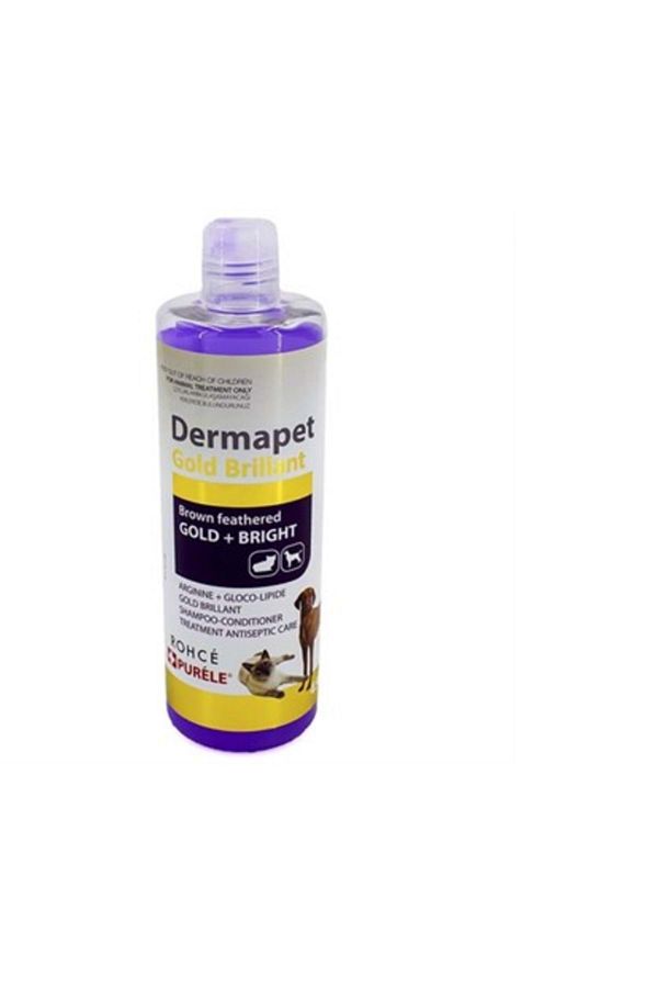 Dermapet Sarı Kahverengi Irk Kedi Ve Köpek Için Dermatolojik Etkili Kremli Şampuan 450 ml