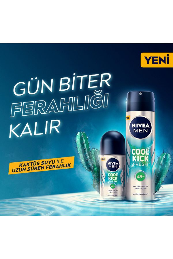 Men Erkek Sprey Deodorant Cool Kick Fresh 48 Saat Anti-perspirant Koruma 150ml_4