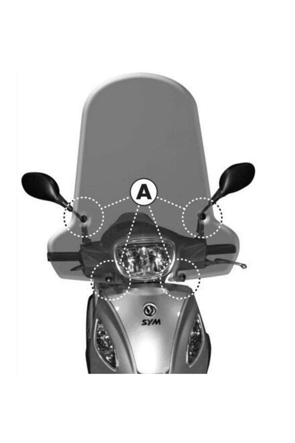 A297a Sym Symphony Sr 125 (10-16) Rüzgar Siperlik Bağlantısı