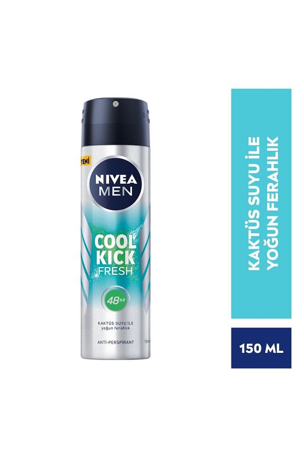 Men Erkek Sprey Deodorant Cool Kick Fresh 48 Saat Anti-perspirant Koruma 150ml