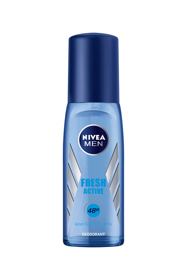 Men Erkek Pump Sprey Deodorant Fresh Active 48 Saat Deodorant Koruması 75ml_1