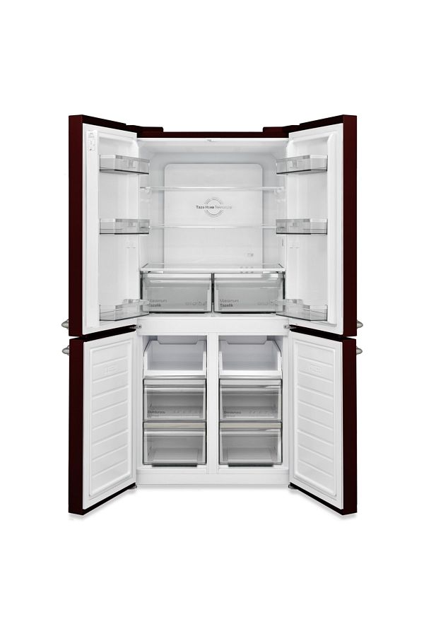 VESTEL RETRO FD56001 Bordo 487 Lt Gardırop Tipi Buzdolabı - Görsel 3