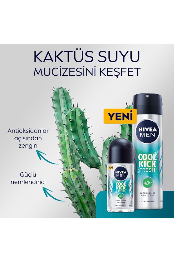 Men Erkek Sprey Deodorant Cool Kick Fresh 48 Saat Anti-perspirant Koruma 150ml_2