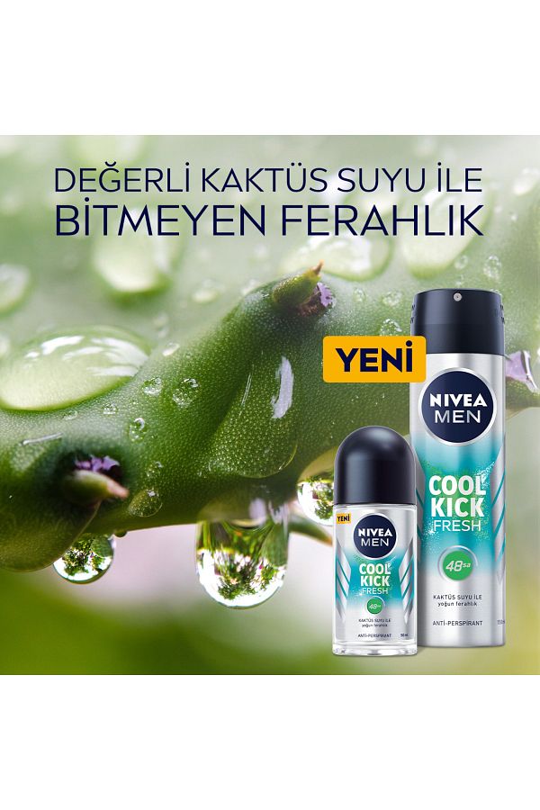 Men Erkek Sprey Deodorant Cool Kick Fresh 48 Saat Anti-perspirant Koruma 150ml_3
