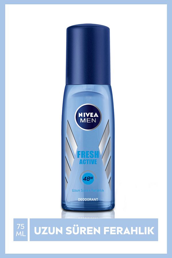 Men Erkek Pump Sprey Deodorant Fresh Active 48 Saat Deodorant Koruması 75ml