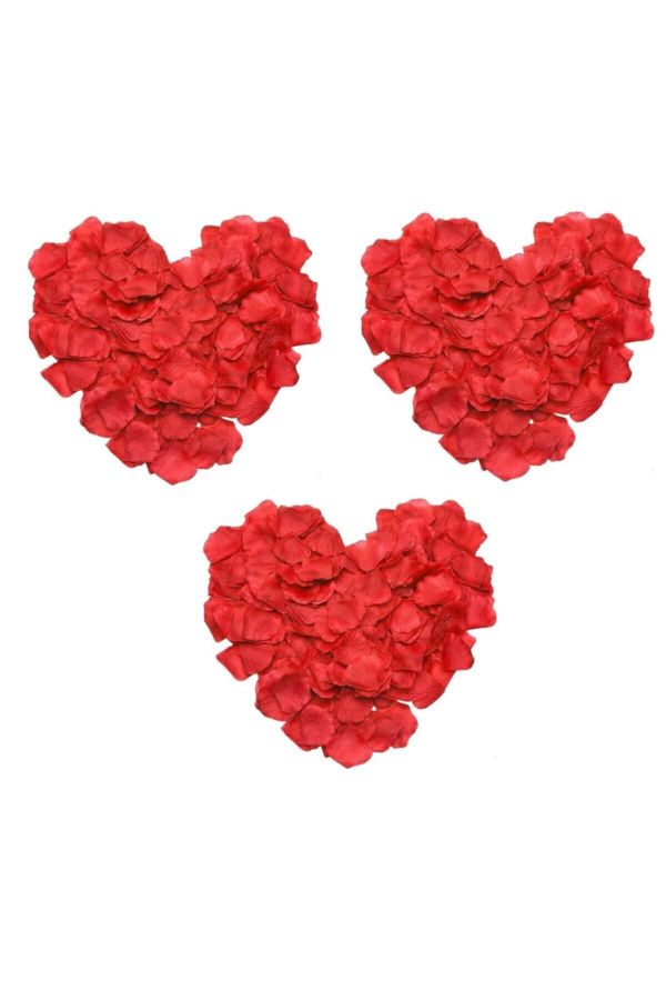 Sevgililer Günü Yapay Gül Yaprakları Kırmızı 450 Adet