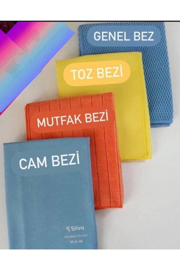 Mikrofiber Mutfak, Genel Temizlik, Cam Ve Toz Bezi