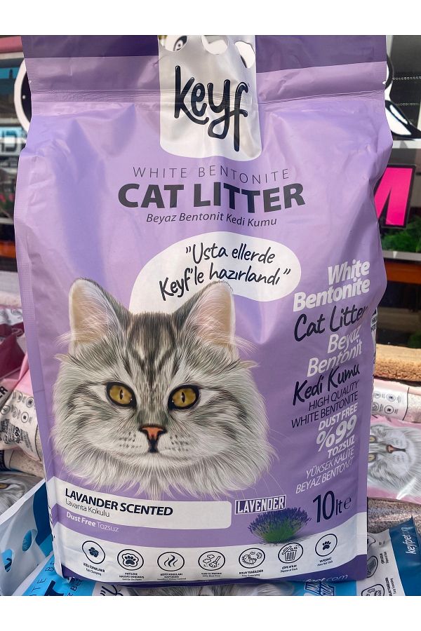 Lavanta Kokulu Bentonit Kedi Kumu 10 lt_1