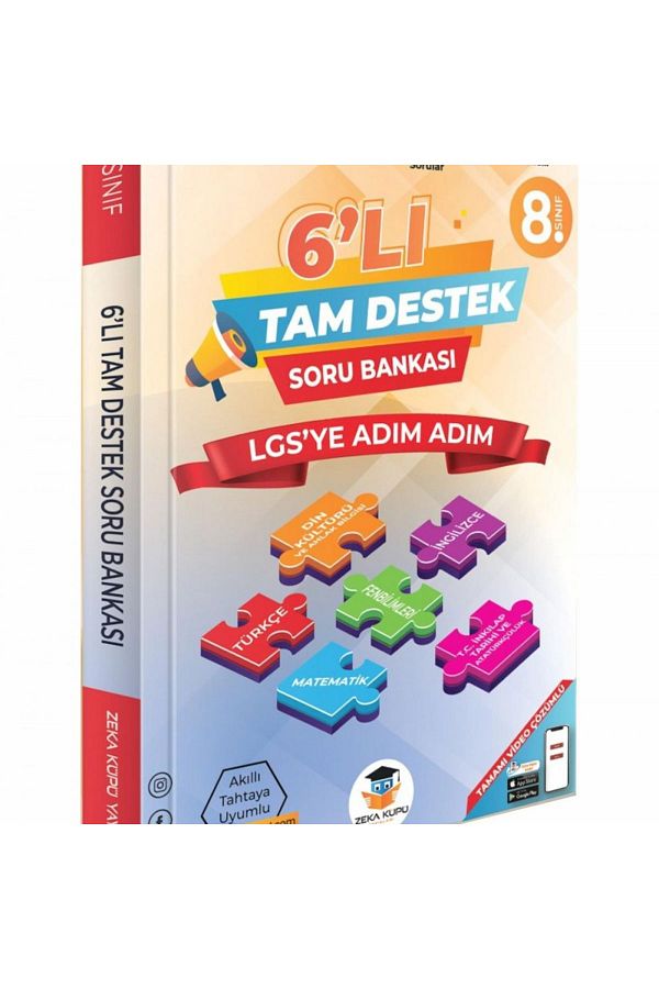 8. Sınıf Lgs' Ye Adım Adım 6' Lı Tam Destek Soru Bankası