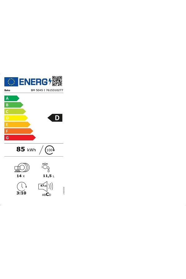 Beko Bm 5045 I 5 Programlı Bulaşık Makinesi - Görsel 4