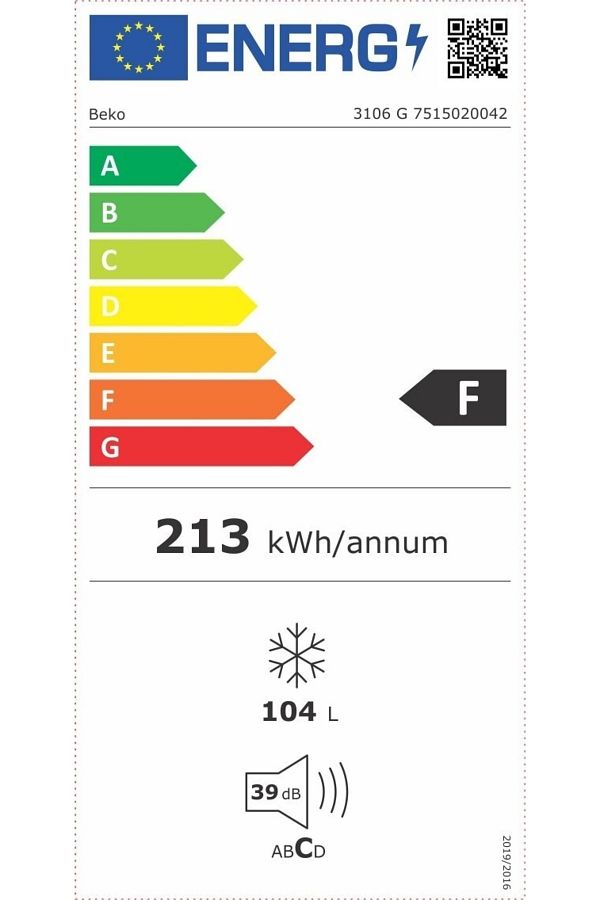 Beko Sandık Tipi Derin Dondurucu 3106 G - Görsel 3