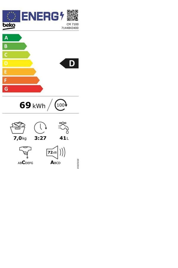 Beko Cm 7100 1000 Devir 7 kg Çamaşır Makinesi Uyumlu - Görsel 3