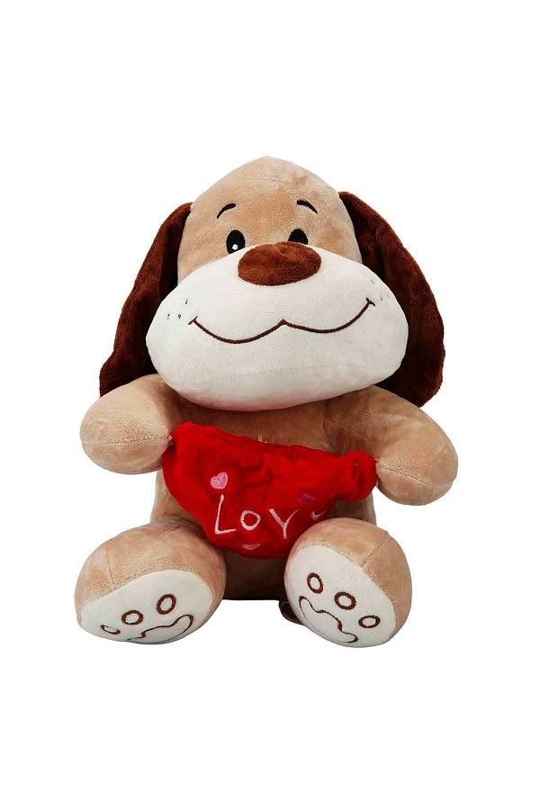 Peluş Kalpli Köpek 30 cm.