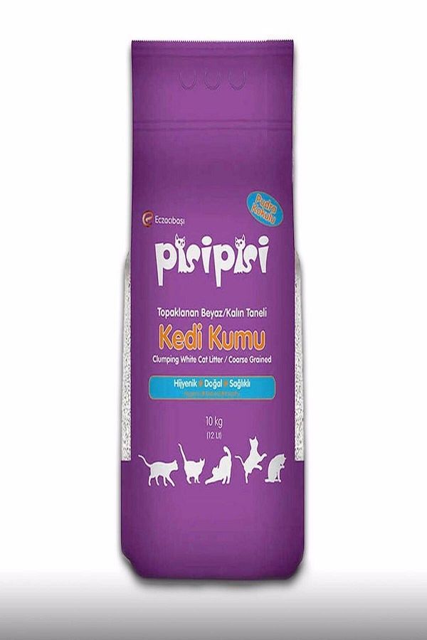 Pisi 10 Lt Kalın Pudralı Kedi Kumu