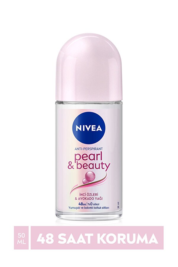 Kadın Roll On Deodorant Pearl & Beauty 50ml,48 Saat Anti-perspirant Koruma