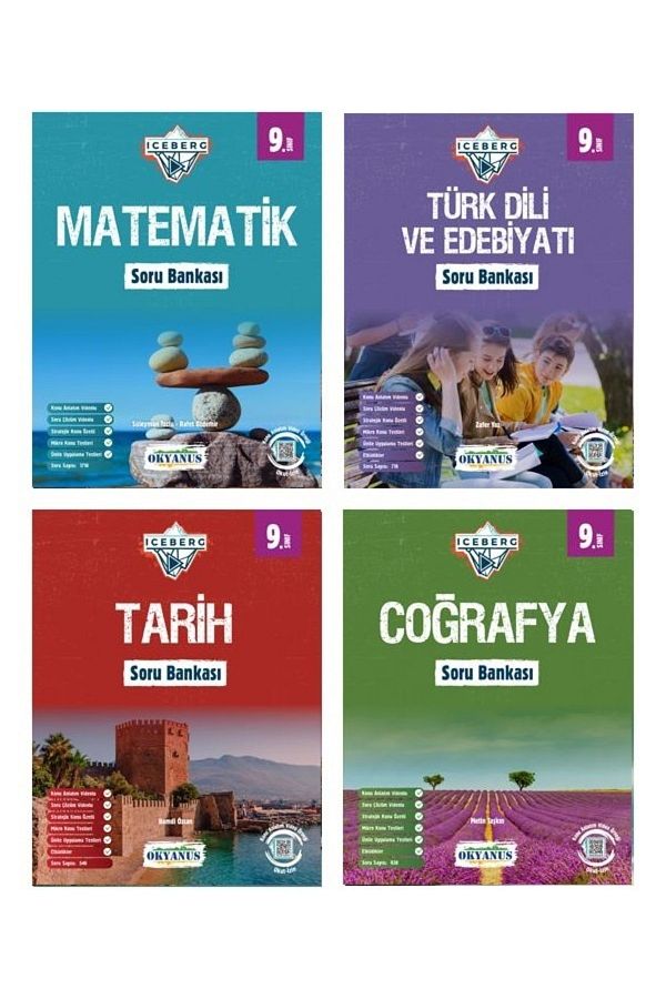 Okyanus Yayıncılık 9. Sınıf Iceberg Soru Bankası Set (4 KİTAP)