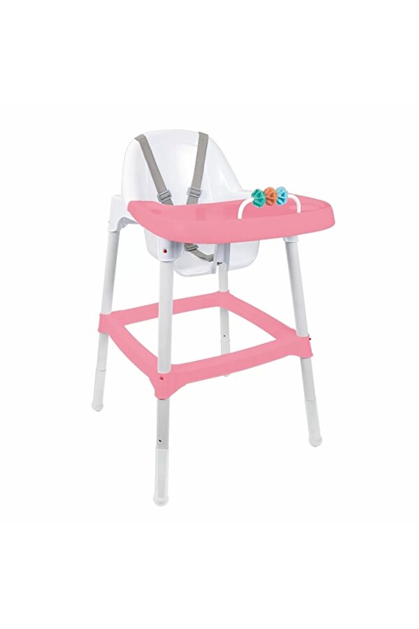 7354 Dolu Mama Sandalyesi Oyuncaklı -pembe Maxi Bebe Market