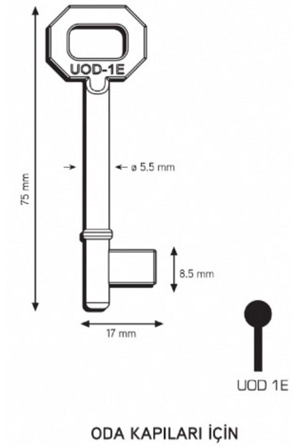 Maymuncuk Oda Kapısı Anahtarı Her Kilidi Açan Anahtarlar-2 Adet - 11mm-13 Mm_2