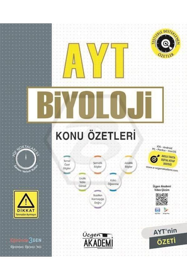 Ayt Biyoloji - Konu Özeti Selvi Kitap Evi