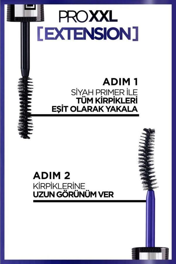 Pro XXL Extension Çift Taraflı Maskara - Uzunluk Etkisi_4