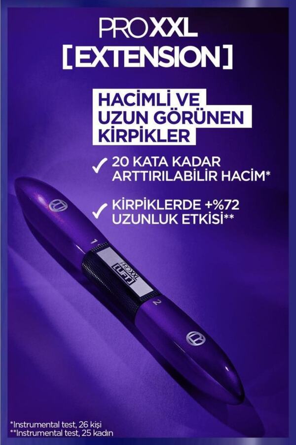 Pro XXL Extension Çift Taraflı Maskara - Uzunluk Etkisi_3