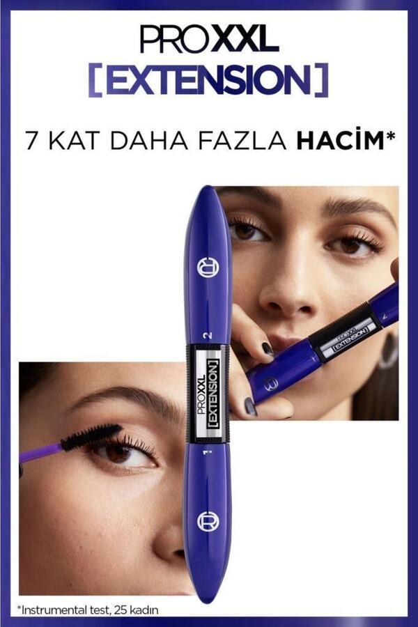 Pro XXL Extension Çift Taraflı Maskara - Uzunluk Etkisi_6