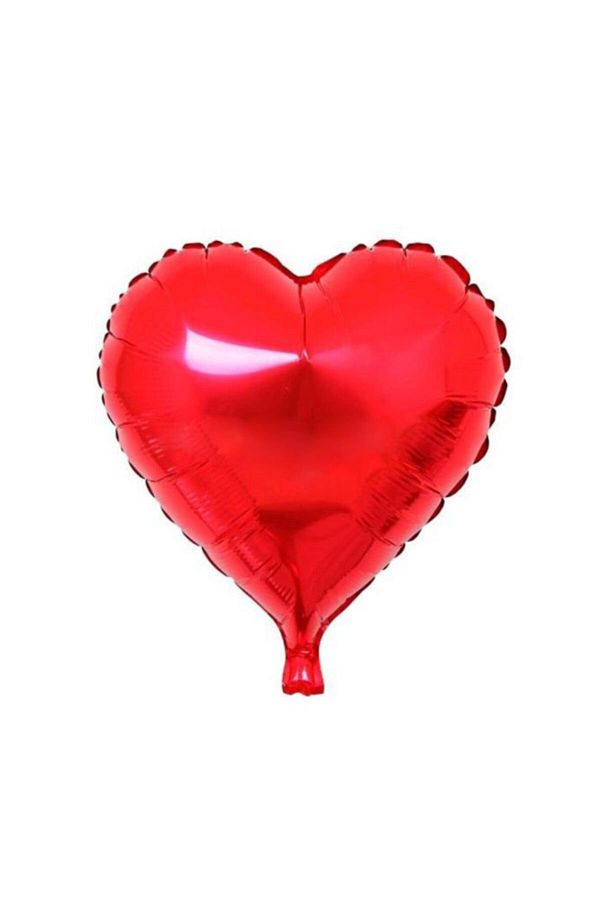 1 Adet Sevgililer Günü Kırmızı Kalp Folyo Balon Kırmızı 45 Cm