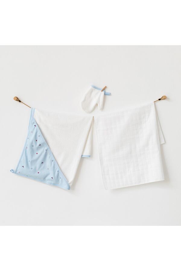 Bebek Havlu Takım 3 Pcs Towel Muslın Set The Seasıde Lıfe