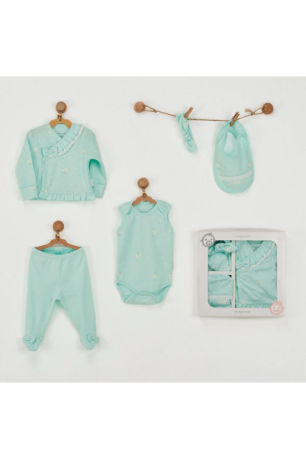 Bebek Hastane Çıkışı 5 Pcs Newborn Set Summer Paradıse