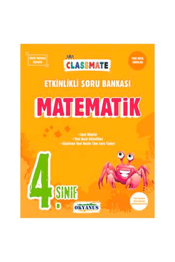 4. Sınıf Classmate Matematik Etkinlikli Soru Bankası 9789758653423