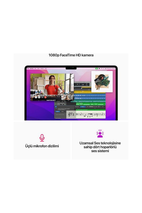 Apple Macbook Air 13.6" M2 8gb 256gb Ssd Gece Yarısı - Görsel 6