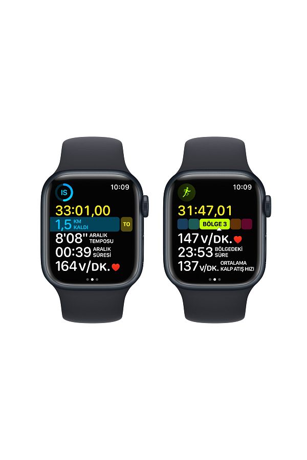 Apple Watch Series 8 41mm GPS Gece Yarısı Alüminyum Kasa ve Spor Kordon-Regular (Apple Türkiye Garantili) - Görsel 7