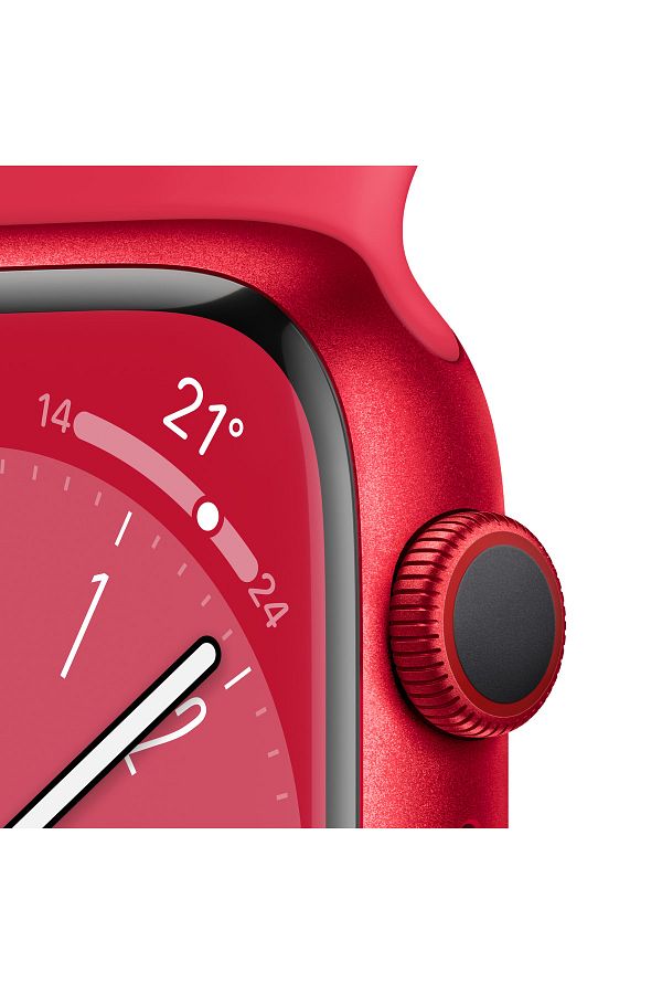 Apple Watch Series 8 GPS + Cellular 41mm (PRODUCT)RED Alüminyum Kasa ve Spor Kordon - Regular - Görsel 3