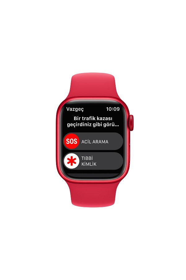 Apple Watch Series 8 GPS + Cellular 41mm (PRODUCT)RED Alüminyum Kasa ve Spor Kordon - Regular - Görsel 5