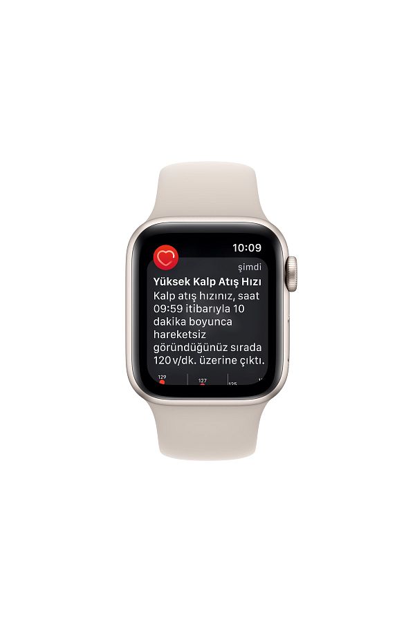 Apple Watch SE 2 GPS + Cellular 40mm Yıldız Işığı Alüminyum Kasa ve Yıldız Işığı Sport Band - Regular - Görsel 5