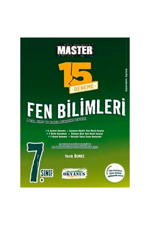 7. Sınıf Master 15 Fen Bilimleri Denemesi Yni