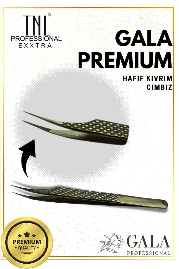 Tnl Exxtra Ipek Kirpik Cımbızı Hafif Kıvrım Cımbız Gala Premium