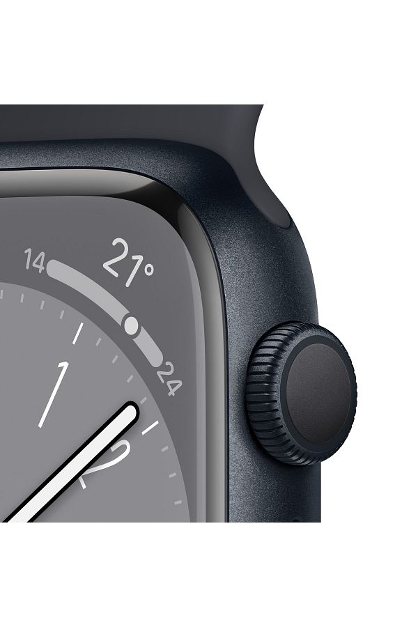 Apple Watch Series 8 41mm GPS Gece Yarısı Alüminyum Kasa ve Spor Kordon-Regular (Apple Türkiye Garantili) - Görsel 3