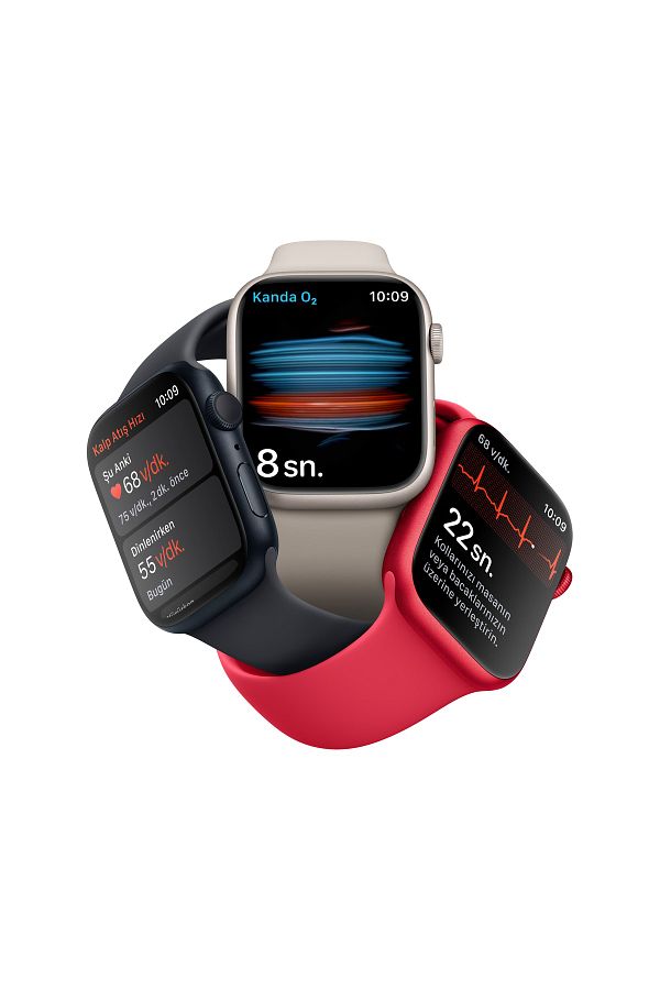 Apple Watch Series 8 41mm GPS Gece Yarısı Alüminyum Kasa ve Spor Kordon-Regular (Apple Türkiye Garantili) - Görsel 4