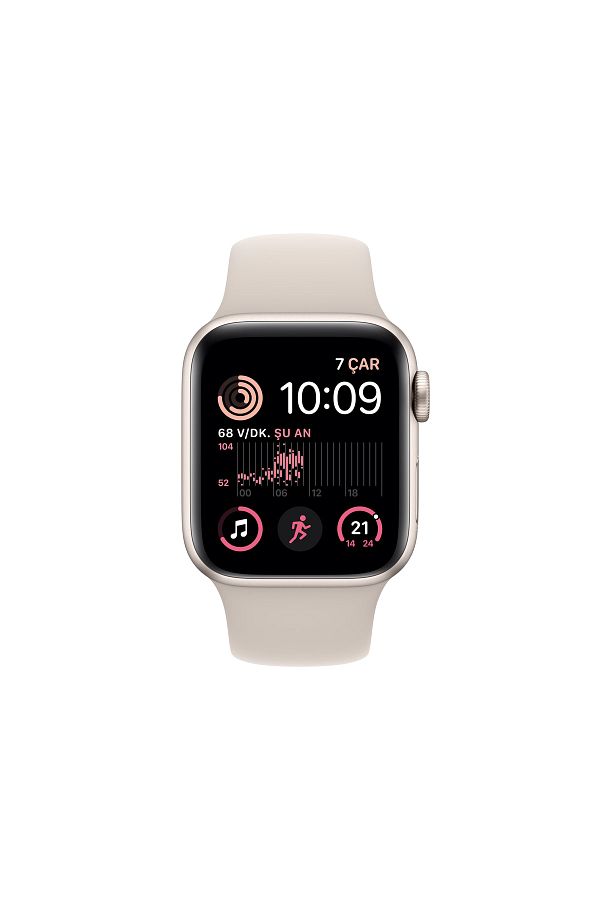 Apple Watch SE 2 GPS + Cellular 40mm Yıldız Işığı Alüminyum Kasa ve Yıldız Işığı Sport Band - Regular - Görsel 2