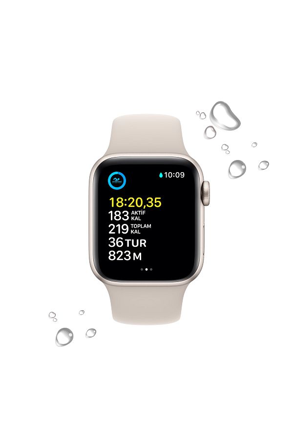 Apple Watch SE 2 GPS + Cellular 40mm Yıldız Işığı Alüminyum Kasa ve Yıldız Işığı Sport Band - Regular - Görsel 3