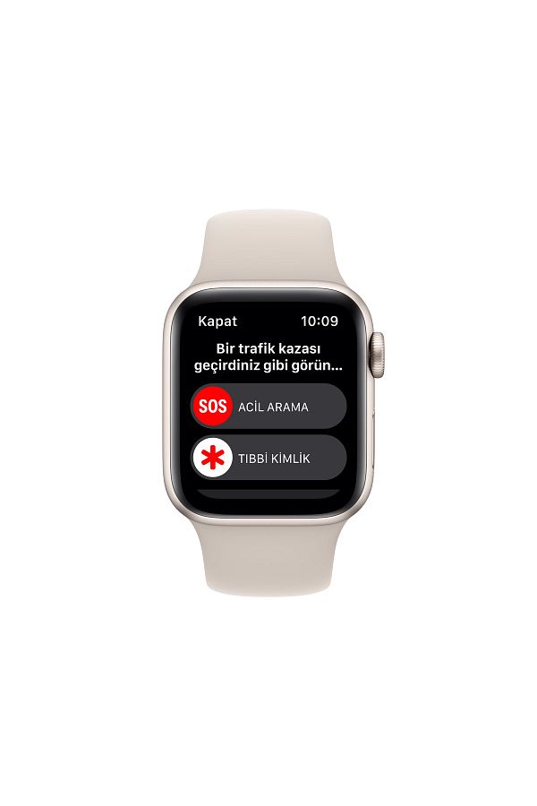 Apple Watch SE 2 GPS + Cellular 40mm Yıldız Işığı Alüminyum Kasa ve Yıldız Işığı Sport Band - Regular - Görsel 6