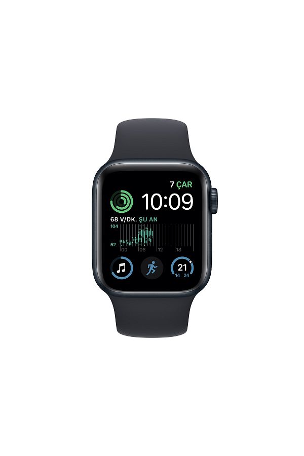 Apple Watch SE GPS + Cellular 40mm Gece Yarısı Alüminyum Kasa ve Gece Yarısı Sport Band - Regular - Görsel 2