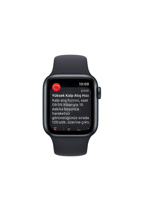 Apple Watch SE GPS + Cellular 40mm Gece Yarısı Alüminyum Kasa ve Gece Yarısı Sport Band - Regular - Görsel 5