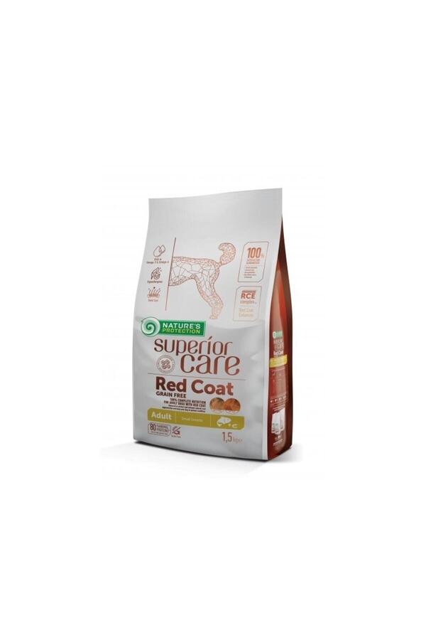 Nature's Protection Tahılsız %80 Hayvansal Proteinli Somonlu Küçük Irk Kızıl Köpek Maması 1.5 Kg