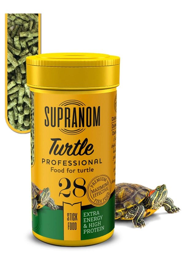 Kaplumbağa Yemi Turtle Stick Food 100ml (28) Bizim City Petshop
